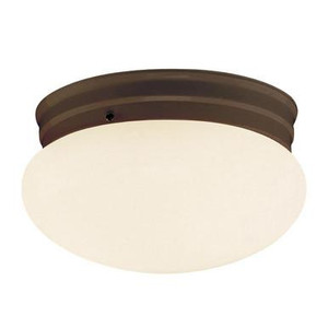 Trans Globe Lighting Trans Globe 3621 ROB – 10" Rubbed Oil Bronze Ceiling Light – Marbleized Glass 