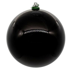 Vickerman N591217DPV – 4.75" Black Pearl UV Drilled Ball Ornament – 4 Pack
