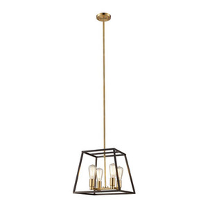Trans Globe 10464 ROB - Rubbed Oil Bronze 4-Light Adams Chandelier