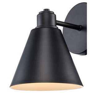 Trans Globe 22591 BK ForgeLume 1 - Light Dimmable Wall Sconce Light