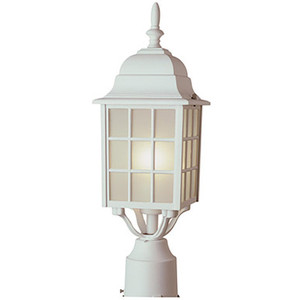 Trans Globe 4421 WH San Gabriel 18.5" Postmount Lantern