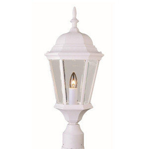 Trans Globe 4260 WH San Rafael 22" Postmount Lantern