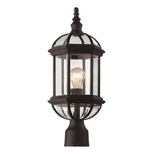 Trans Globe 4186 RT Wentworth 1-Light Atrium Style Post Mount Lantern Head