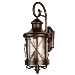 Trans Globe 5120 ROB Chandler 2-Light Armed Coach-style Outdoor Wall Lantern Light