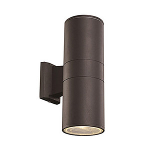 Trans Globe LED-40960 BK Compact Collection, Tubular/Cylindrical, Outdoor Metal Wall Sconce Light