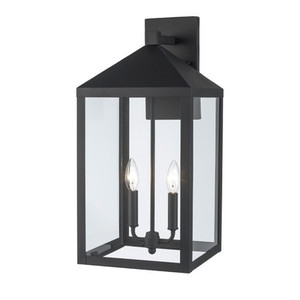 Trans Globe 51532 BK Storm 2-light Outdoor Wall Light