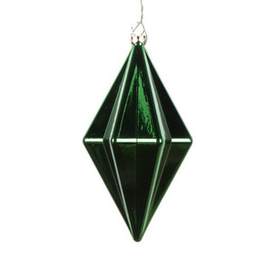 Vickerman MC212124D 5.5" Emerald Shiny Finial Orn 4/bg