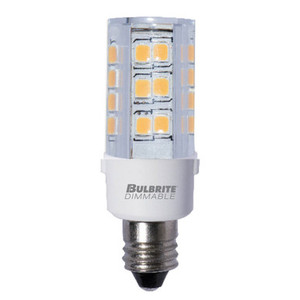 Bulbrite 770595 - 4.5W LED E12 Clear Mini Bulb - 2700K - Dimmable