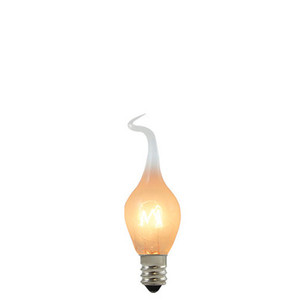 Bulbrite 411006 - S6 Silicone Flame Bulb - 2700K - E12 Base - Dimmable