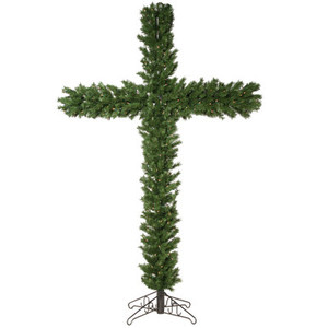 Vickerman E864776LED 7.5' Christmas Cross Dura-Lit LED 250WW