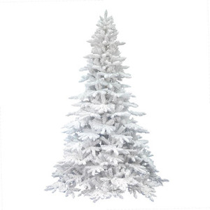 Vickerman A893695 14' x 90" Flocked White Spruce 7291Tips