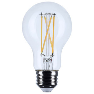 Satco S12468 - 5W A19 LED Bulb - 3500K - Medium Base, Dimmable