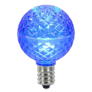 XLED17G52-10 Vickerman - Blue LED G50 Christmas Bulbs - E17/C9 Base - 10 Pack