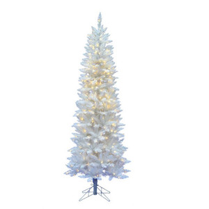 Vickerman A104081LED 9' x 40" Sparkle Wht  Pencil LED 500WW