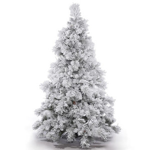 Vickerman A155275 7.5' x 64" Flocked Alberta w/Cones 1066T