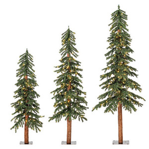 Vickerman A805184LED 4' 5' 6' Natural Alpine Set LED 450WW