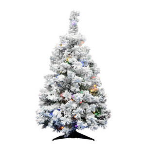 Vickerman A806342LED 36" Flocked Alaskan Tree 127T LED 100MU