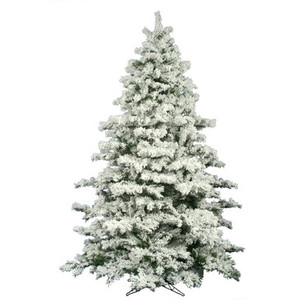 Vickerman A806385 10' x 82" Flocked Alaskan Pine 2883T