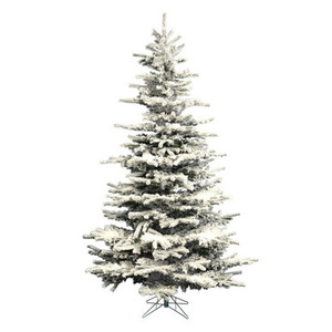 Vickerman A861875 7.5' x 57" Flocked Sierra Fir Tree 1324T