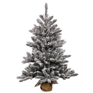 Vickerman B160536 36" Flocked Anoka Table Top Christmas Tree