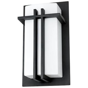 Sunlite 46092-SU Sunlite - Indoor/Outdoor Black Rectangle Wall Sconce - E26 Base 