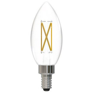 Sunlite 40956-SU Sunlite - Clear LED B11 Filament Candelabra Bulb - 6W - 3000K - E12 Candelabra Base 