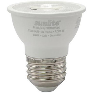 Sunlite 45163-SU Sunlite - LED MR16 Reflector Bulb - 7W - 3000K 