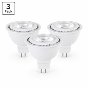 LB50MR16-D/WW/3PK Cyber Tech - LED MR16 Narrow Flood Bulb - 7W - 3000K - GU5.3 Base - 3 Pack