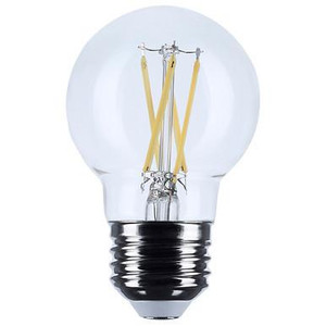 Satco S12479 Satco - Clear LED G16.5 Globe Bulb - 6W - 3500K - 92 CRI 