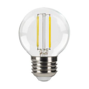 Halco 82660 Halco - Clear LED Filament G16.5 Globe Bulb - 3W - 2700K - 90 CRI 