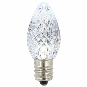 Vickerman XLEDC7P-25 C7 Prism LED White Spare Christmas Bulbs