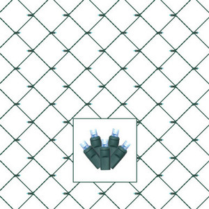 Vickerman X4G4632 120Lt 4'x6' LED Teal/Gw WideAngle Net