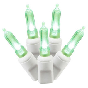 Vickerman X4W7104 34ft Italian 100-LED Green Christmas Light String