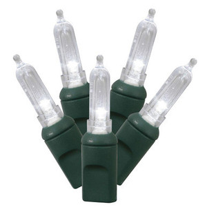 Vickerman X4G7109 34ft Italian 100-LED Pure White Christmas Light String
