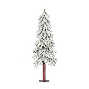 Vickerman A807440 4' x 23" Flocked Alpine Tree 256T