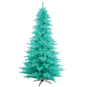 Vickerman K160946LED 4.5'x34" Aqua Fir DuraL LED 250Aq