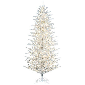Vickerman K226081LED 9' x 53" Flocked Slim Pistol 3mm 1900WW