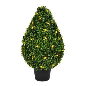 Vickerman TP171524LED Vickerman - 24 in Boxwood Teardrop Topiary - Warm White LED 