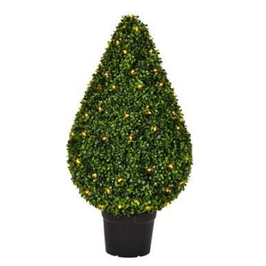 Vickerman TP171536LED Vickerman - 36 in Boxwood Teardrop Topiary - Warm White LED 