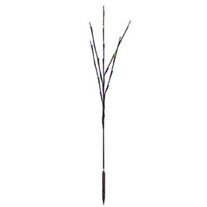 Vickerman X15B667 Vickerman - 36 Inch 60-Light Outdoor Steady Purple Gold Green LED 5mm Wide Angle Christmas Light String 