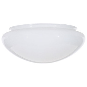 Satco 50-330 - Replacement 8" Mushroom Glass - 7-7/8 inch Fitter
