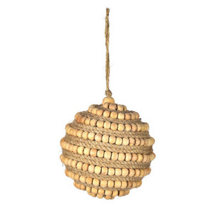 JE233504 Vickerman - 4 in Natural Ball Christmas Ornament - 2 Pack