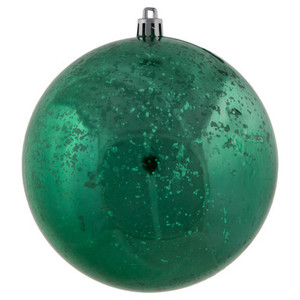 M166444D Vickerman - 4.75 in Seafoam Shiny Mercury Ball Christmas Ornament - 4 Pack