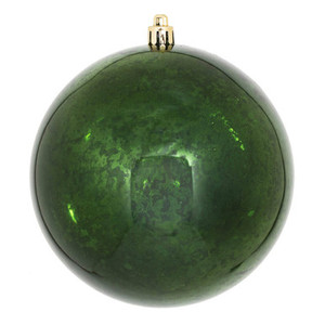 M166464D Vickerman - 4.75 in Moss Green Shiny Mercury Ball Christmas Ornament - 4 Pack