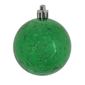 M166604D Vickerman - 8 in Green Shiny Mercury Ball Christmas Ornament