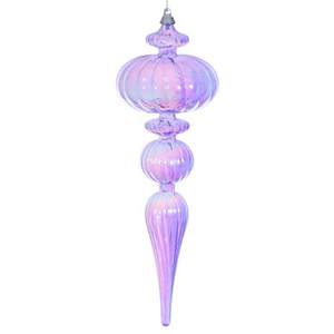 MC252786W Vickerman - 12 in Lavender Finial Christmas Ornament