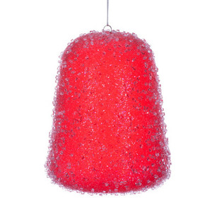 MC254203W Vickerman - 8 in Red Gum Drop Christmas Ornament