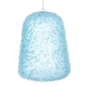 MC254232W Vickerman - 8 in Baby Blue Gum Drop Christmas Ornament