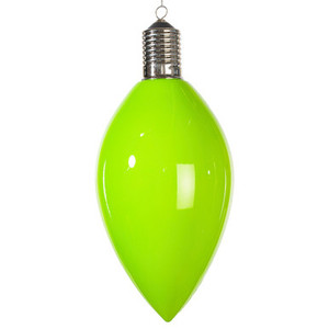 MT232273 Vickerman - 15.5 in Lime Enamel C9 Bulb Christmas Ornament