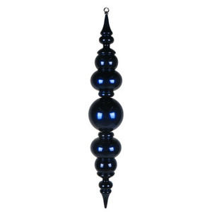 MT258002 Vickerman - 34 in Blue Candy Finial Christmas Ornament
